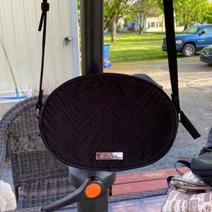 Vera Bradley Black Zebra Flock Crossbody Purse